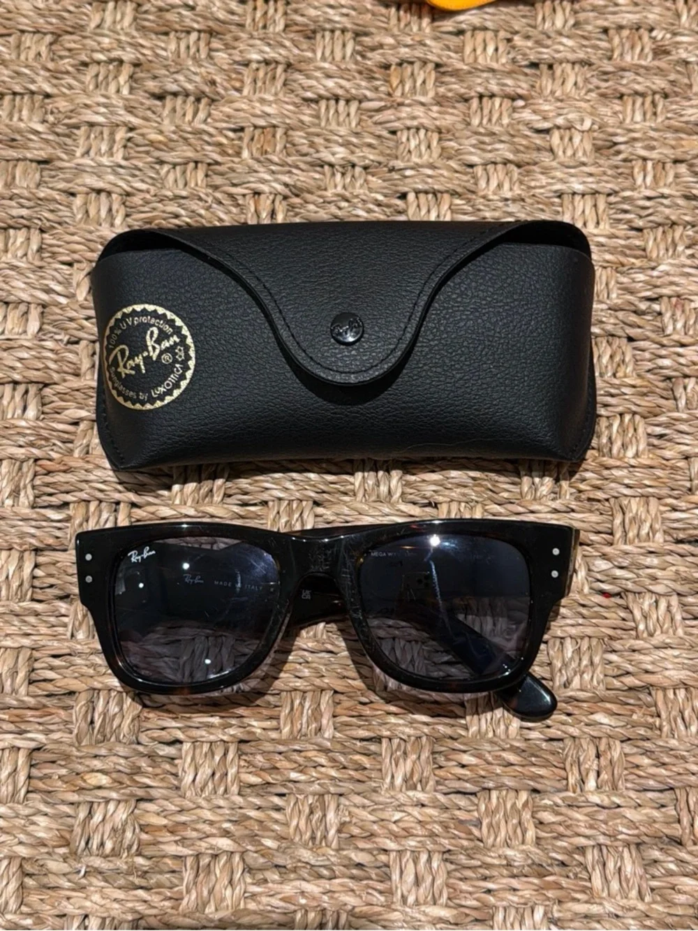 Ray-Ban Black Women’s Wayfarer Sunglasses with Case- ASAP Rocky Glasses